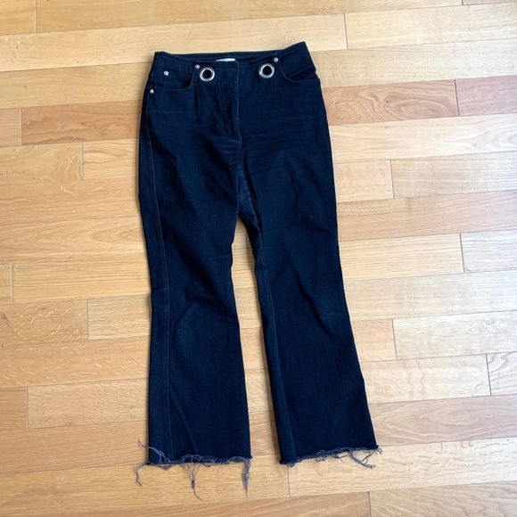 Miaou Black Straight Leg Jeans with Belt - Picture 13 of 13